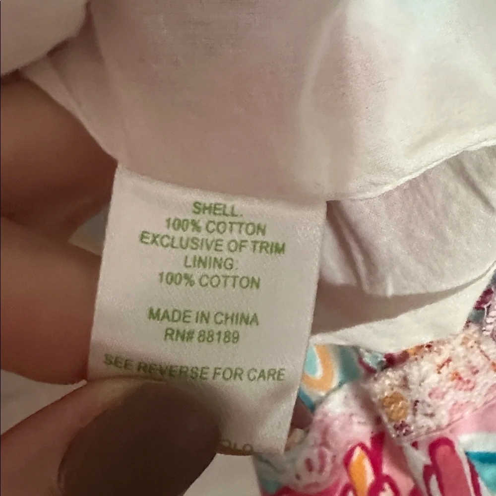 Lilly Pulitzer flamingo strapless dress size 4 - Picture 2 of 3